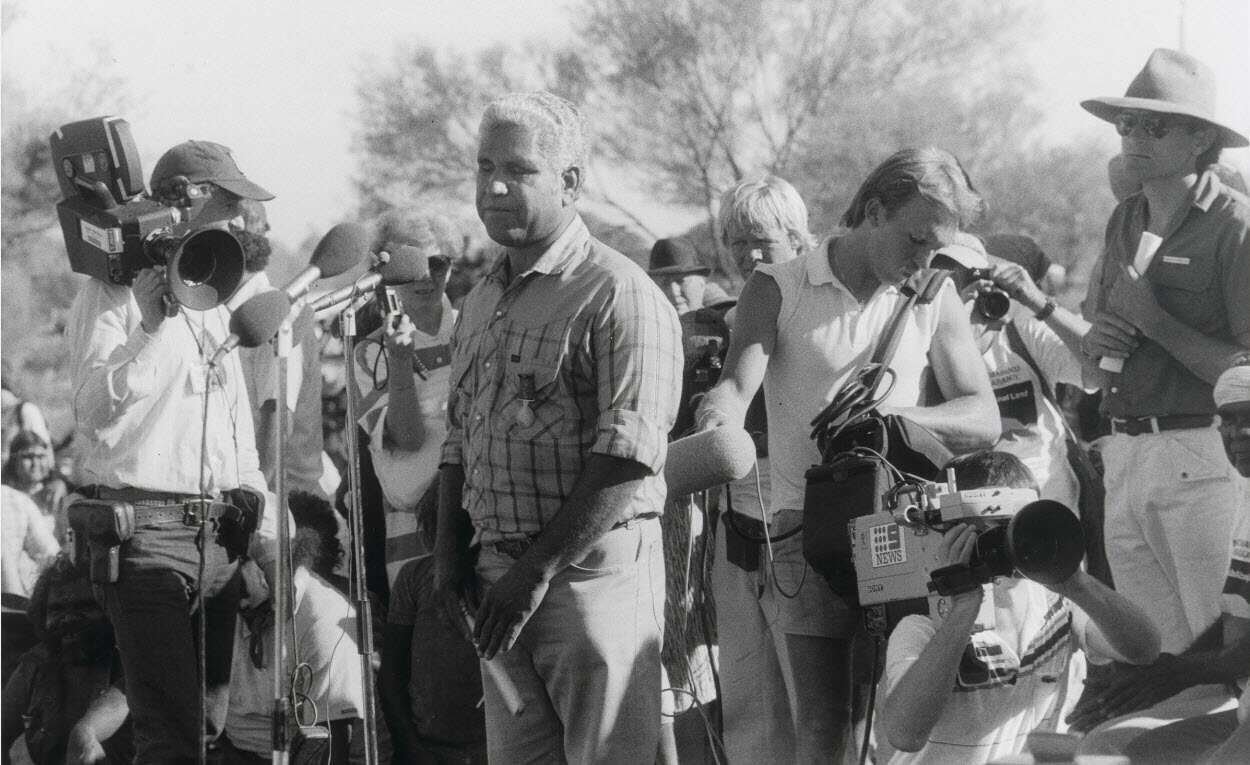 Yami Lester speaks at Uluru Handback Ceremony 1985 (printed 2003)