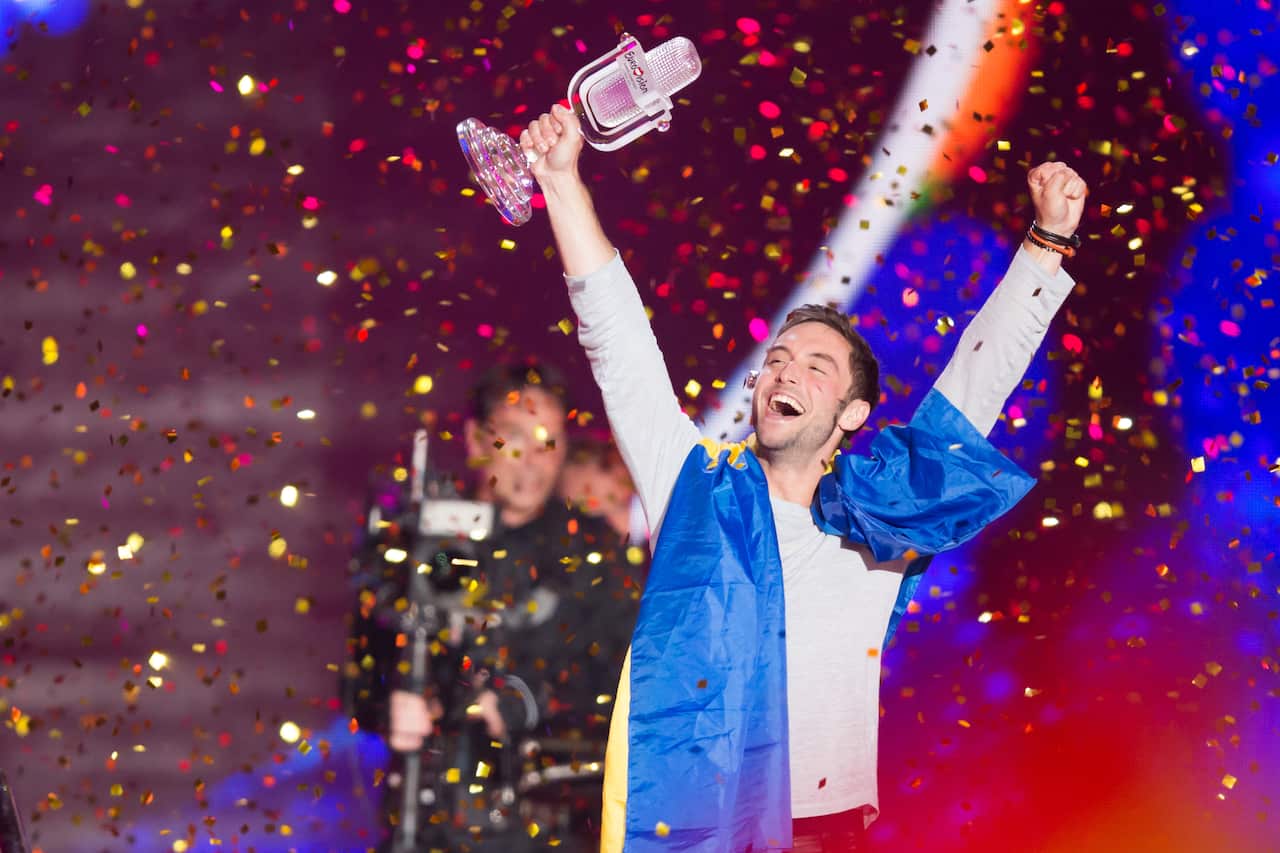 Måns Zelmerlöw of Sweden wins the 2015 Eurovision song contest