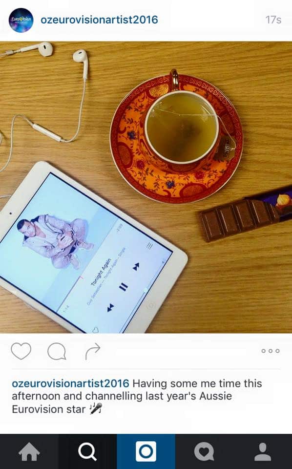 Eurovision Australian Artist clue