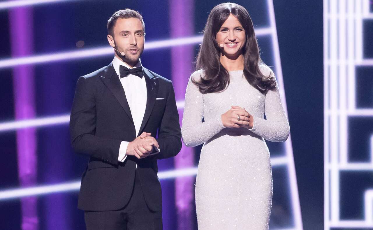 Petra Mede and Måns Zelmerlöw