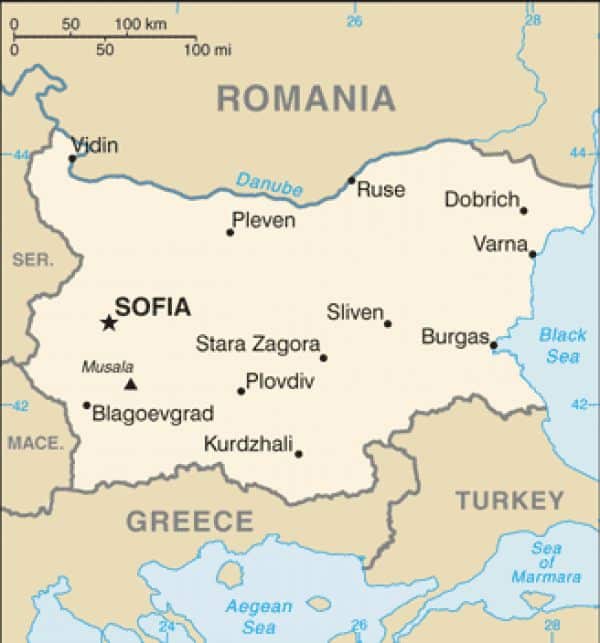 bulgaria map
