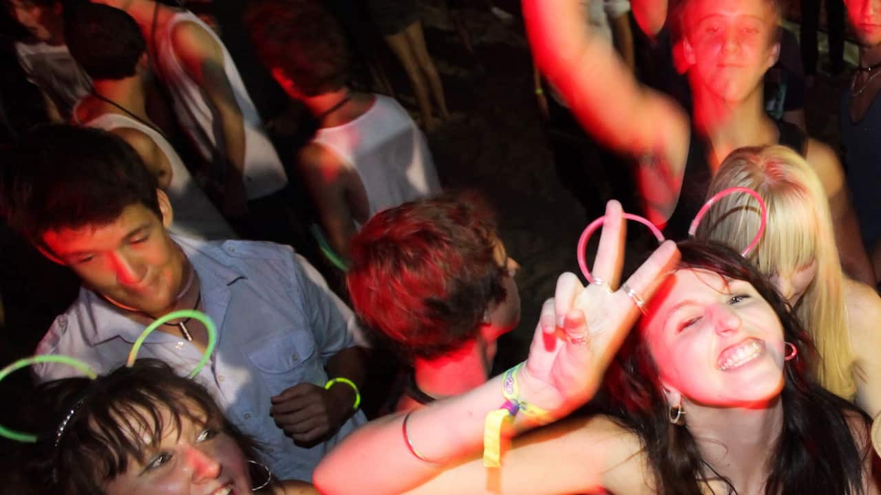 Listening to live bands are a big part of the free organized activities  during the Schoolies festival on Queensland's Gold Coast.