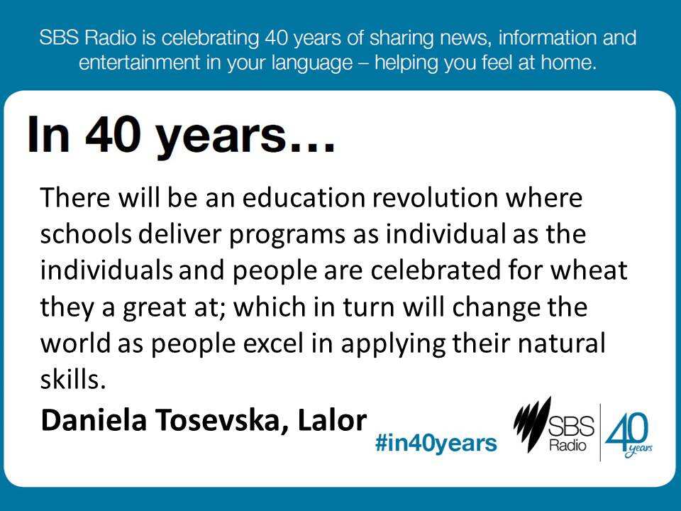#in40years SBS Radio