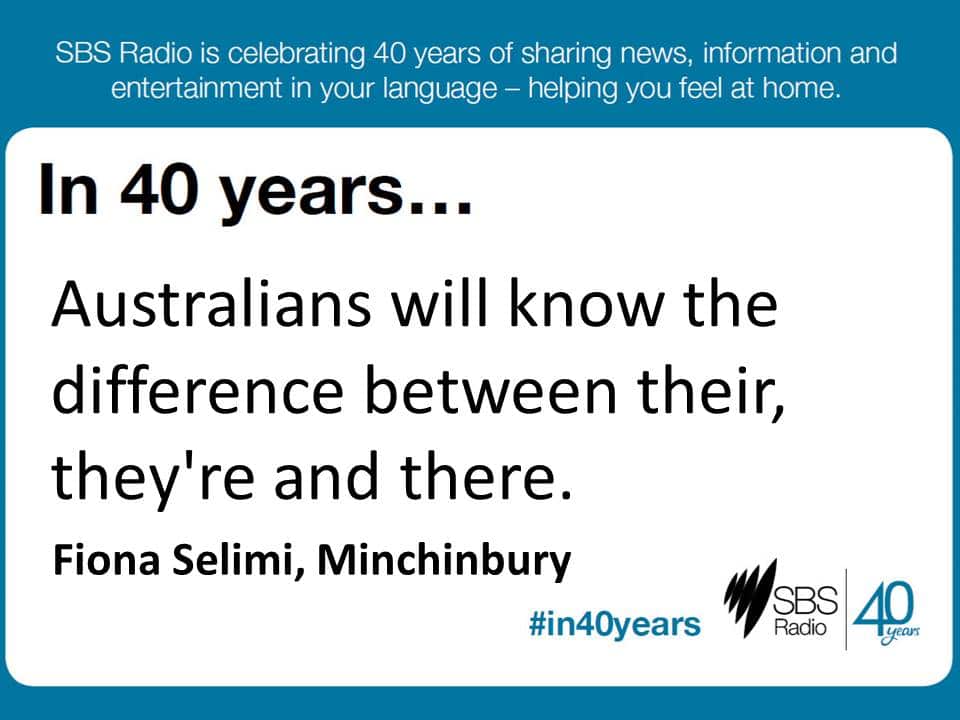 #in40years SBS Radio