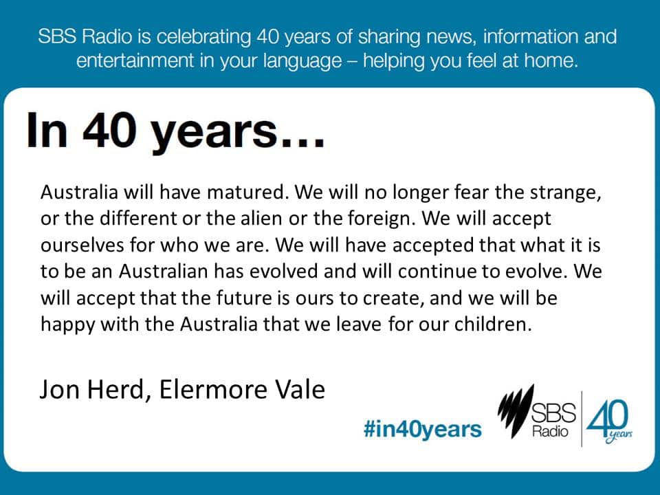#in40years SBS Radio