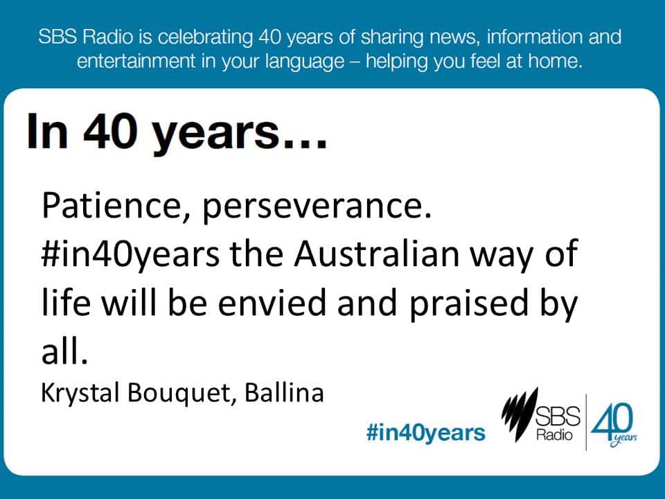 #in40years SBS Radio