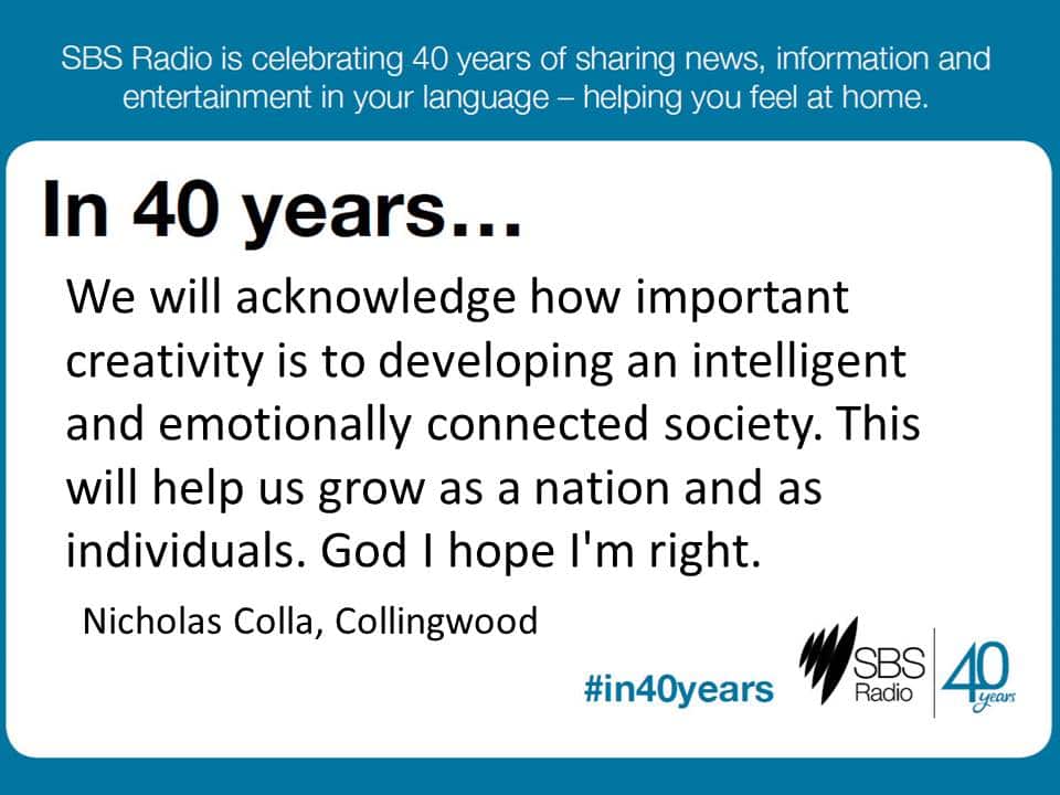 #in40years SBS Radio