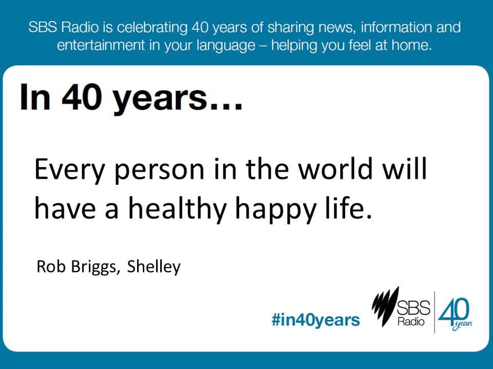 #in40 years SBS Radio