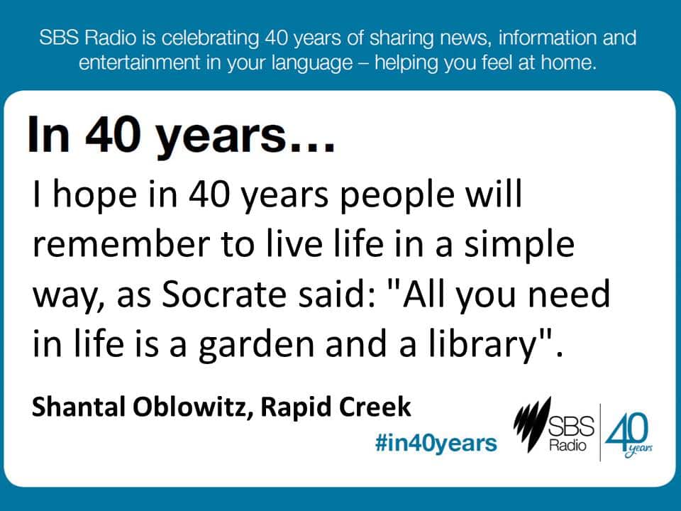 #in40years SBS Radio
