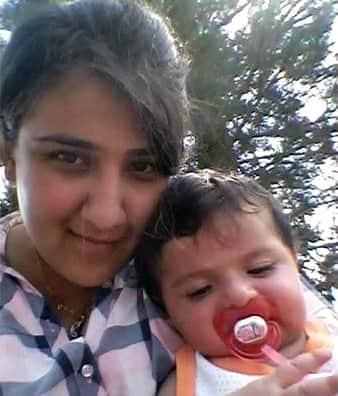 Ronak and baby Aya in Germany