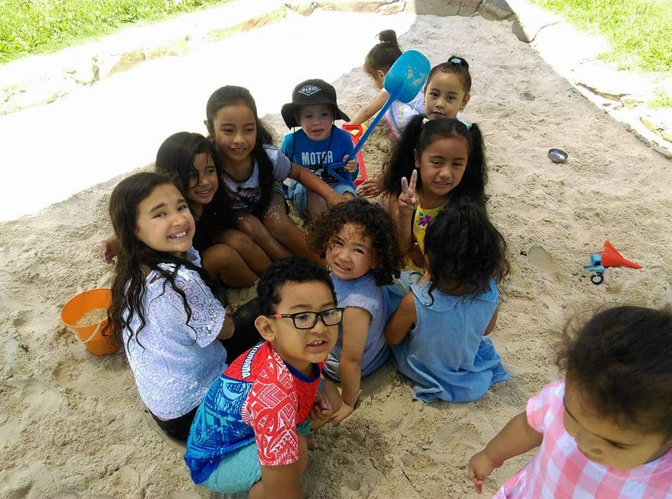 Children at the Pasifika Language Nest Playgroup