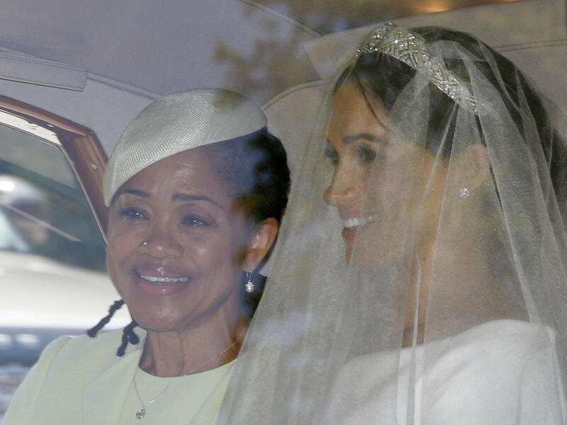 Meghan Markle with her mother Doria Ragland in the car.