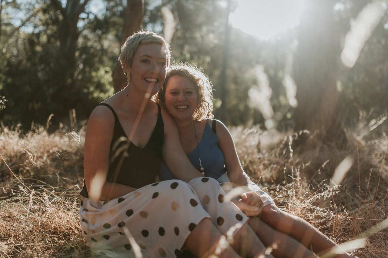 Kelly (L) and Kirsty's (R) engagement.