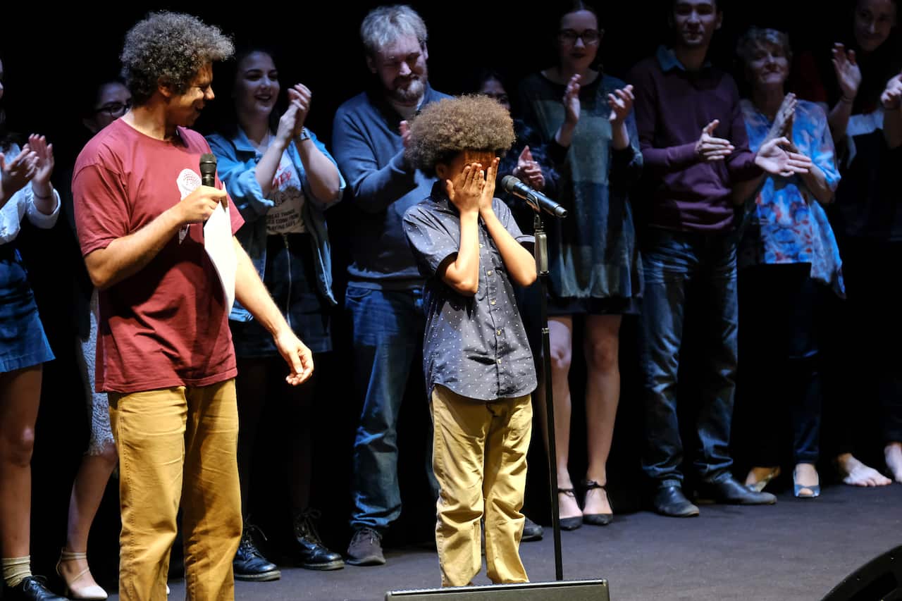 12 year old Solli Raphael is named the Australian Poetry Slam Champion