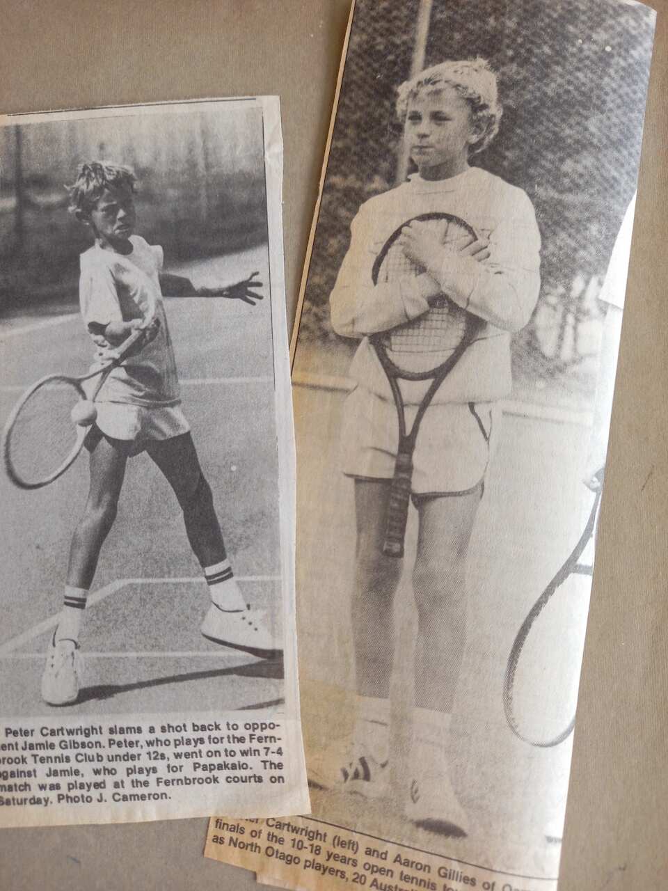 Tina Cartwright, tennis family