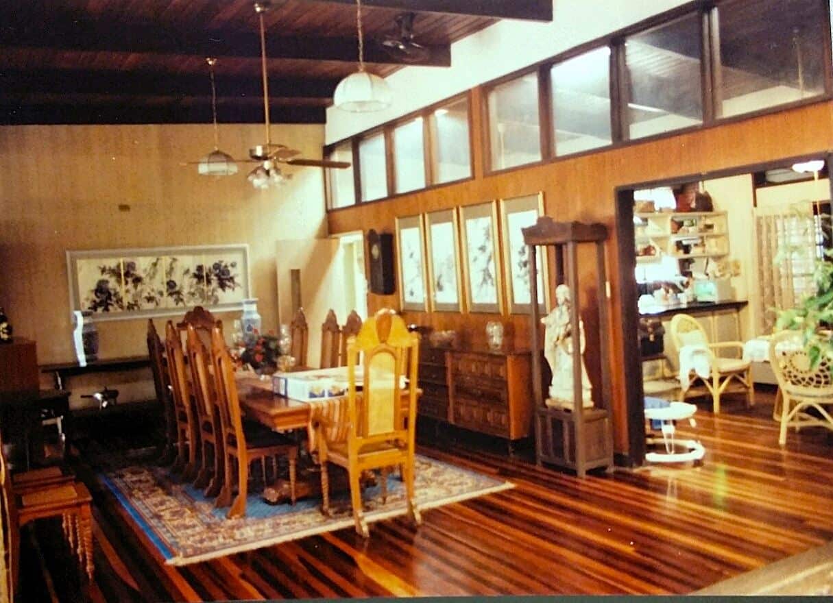 The dining room in Ala Paredes' grandparents' house.