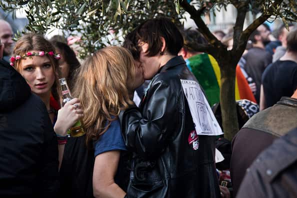 Gay Pride in the center of Brussels