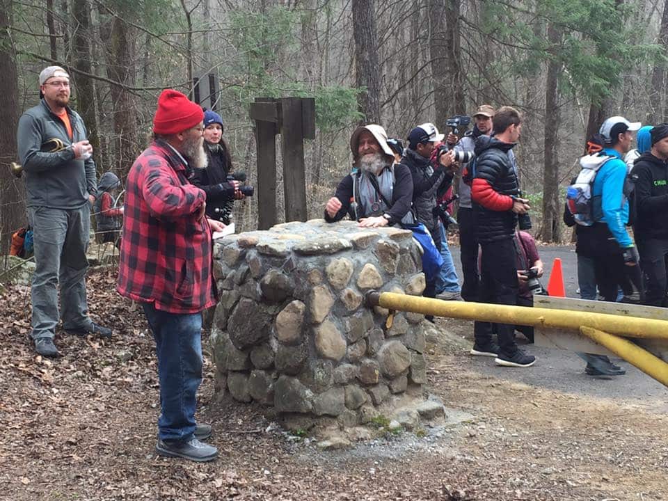 The infamous Laz Lake (L) the Barkley Marathons creator (Stephen Redfern)