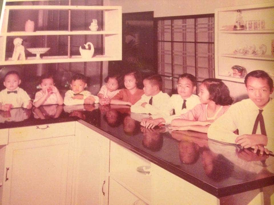 Ala Paredes' mum with her siblings.