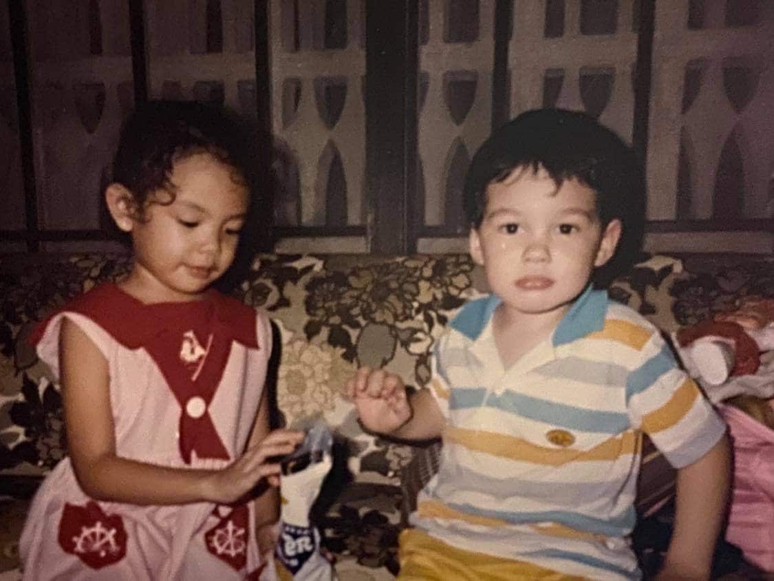 Ala Paredes with one of her cousins.