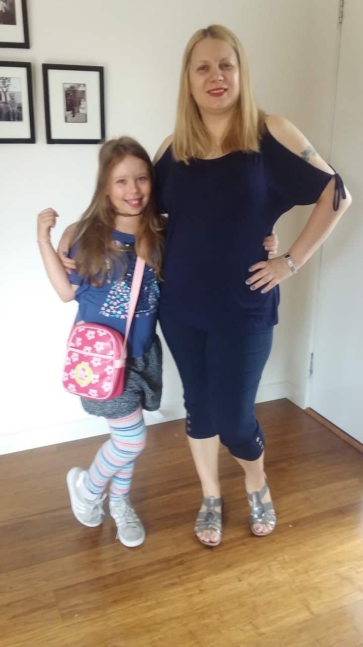 Amra and her daughter