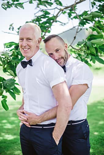 Bluey (L) and Daniel (R).