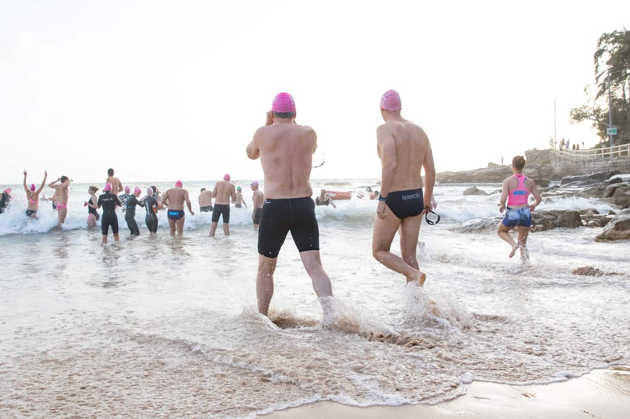 Bold and beautiful swim squad Manly Beach
