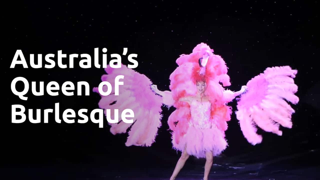 Burlesque performer Imogen Kelly. 