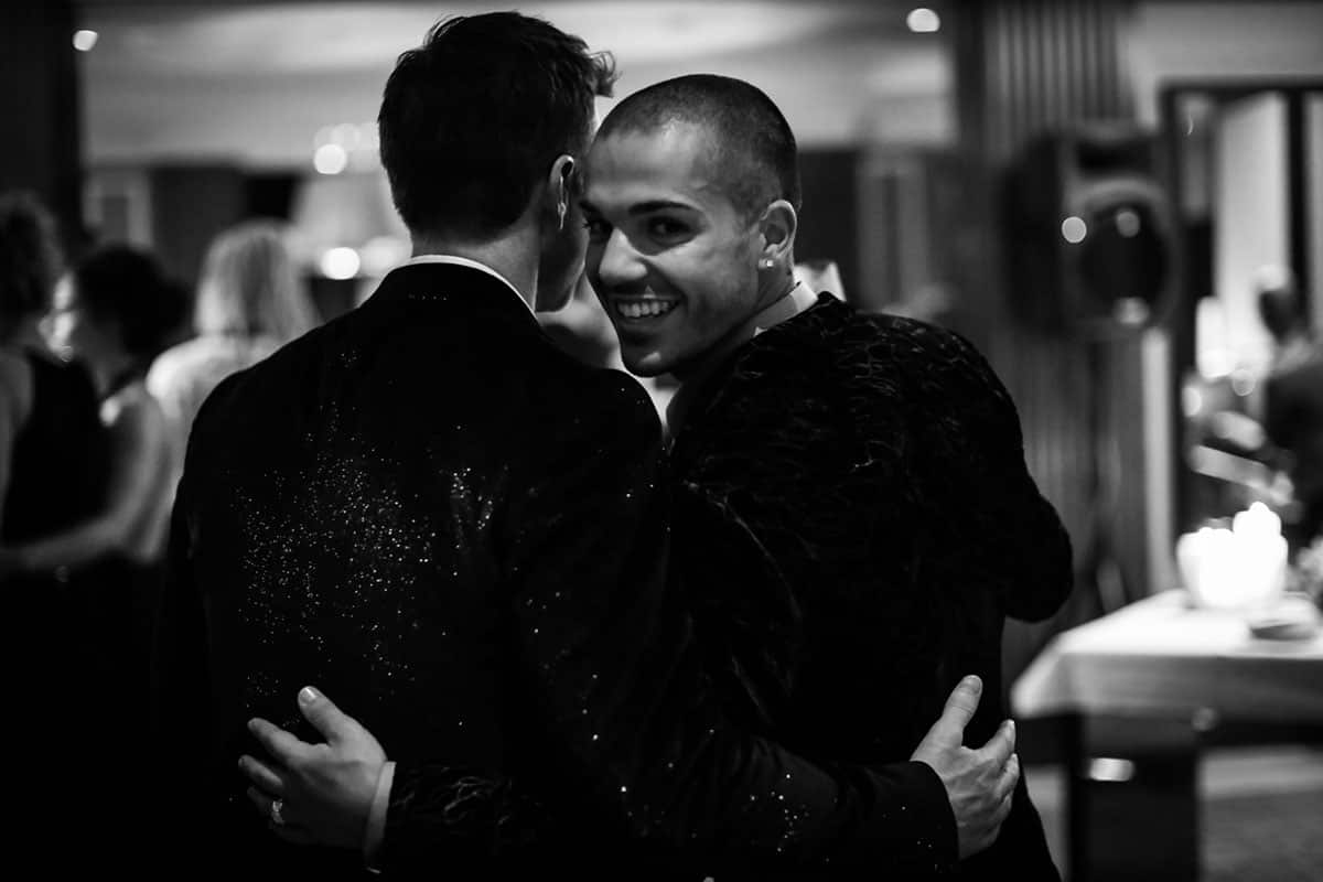 Callea and Campbell at their wedding