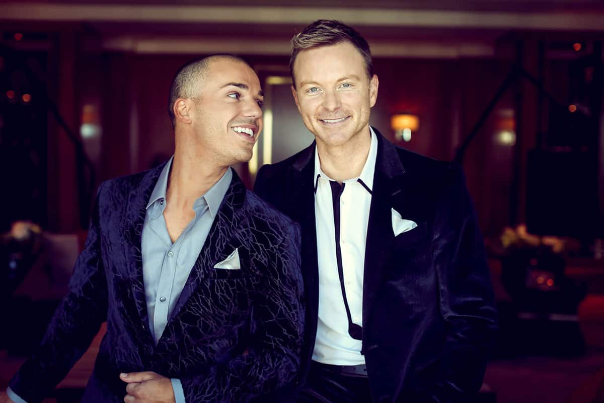 Tim Campbell and Anthony Callea