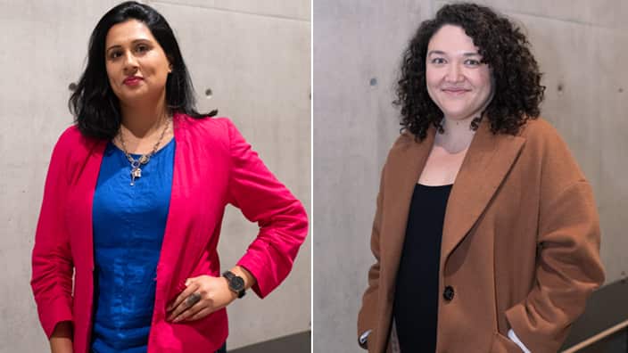 Sarah  Malik and Caitlin Chang