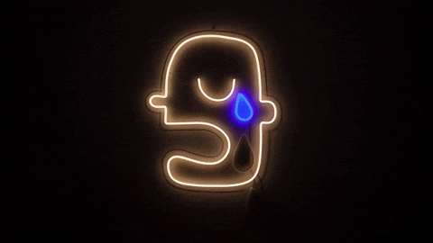 Crying Man Neon