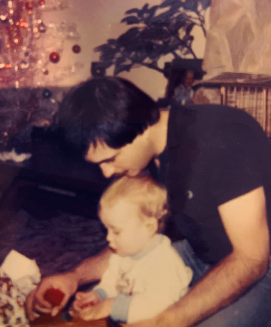 Gary Nunn with his father