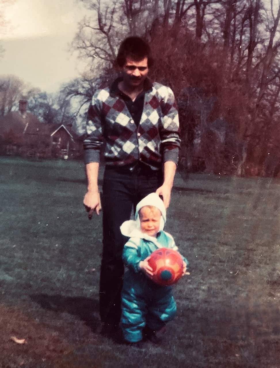 Gary Nunn with his father