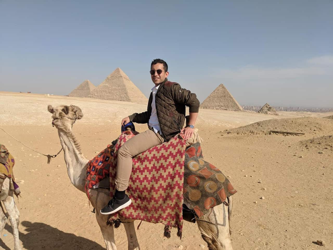 Author Daniel Nour on a January trip to Egypt. 