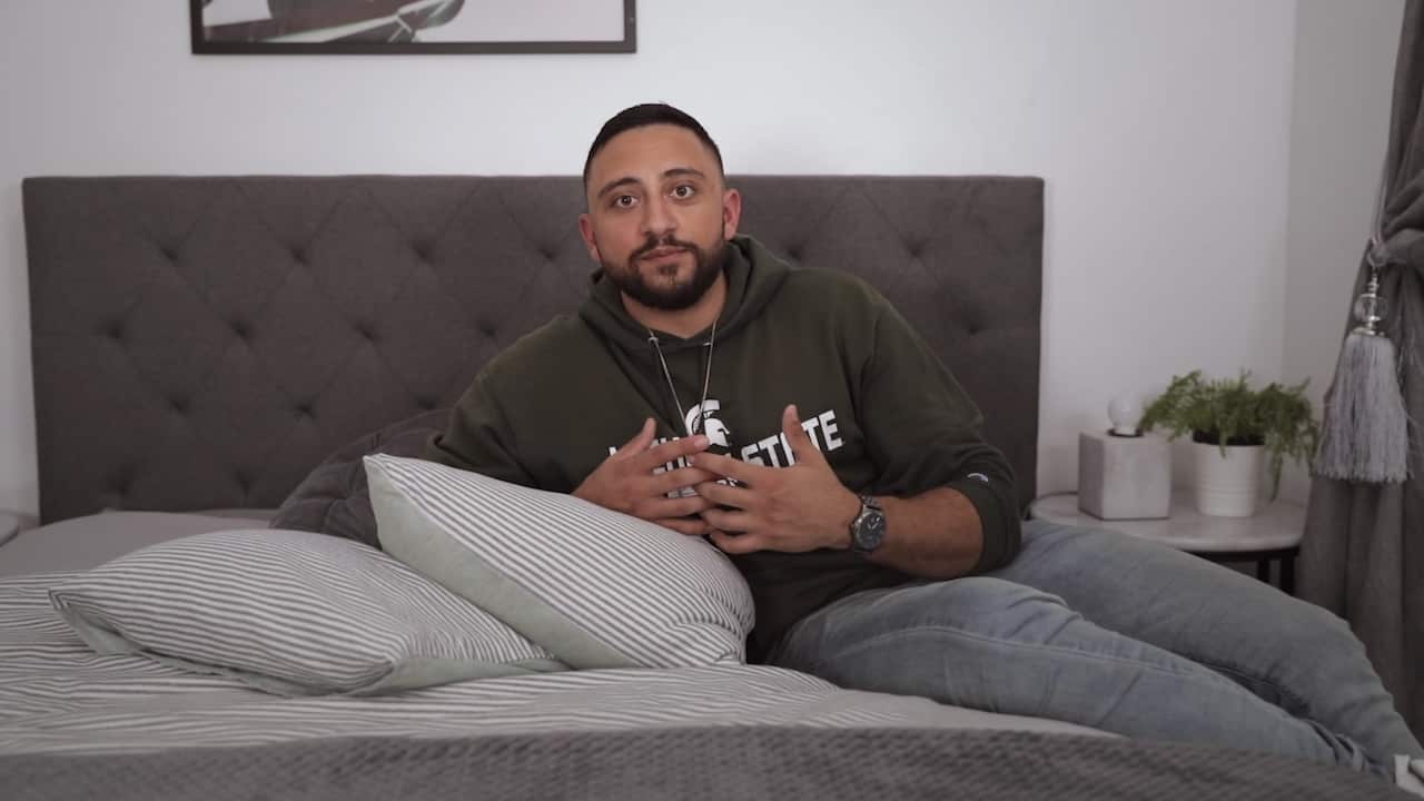 David Ghebranious features in The Swiping Game, out now on SBS On Demand. 