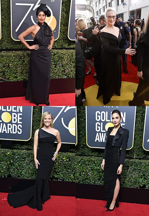 Dresses worn by Tracee Ellis, Meryl Streep, Reese Witherspoon and Gal Gadot will all be auctioned off for the Time's Up legal fund.