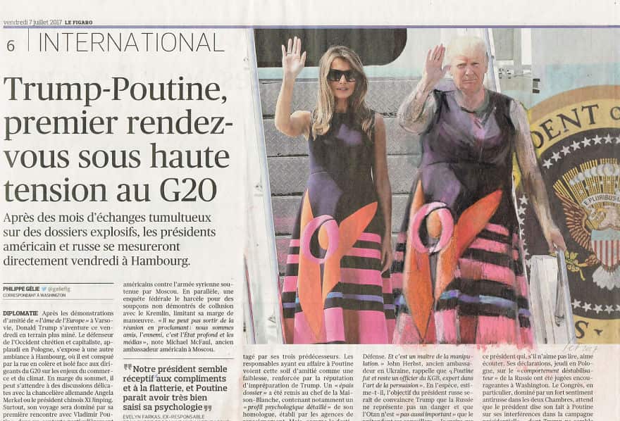 'Synchronized Waving', Le Figaro, Series Part III by Jet Nijkamp