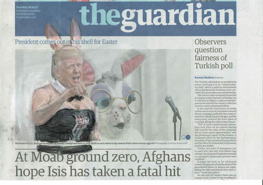‘President Comes Out Of His Shell For Easter’, The Guardian, Series Part II by Jet Nijkamp