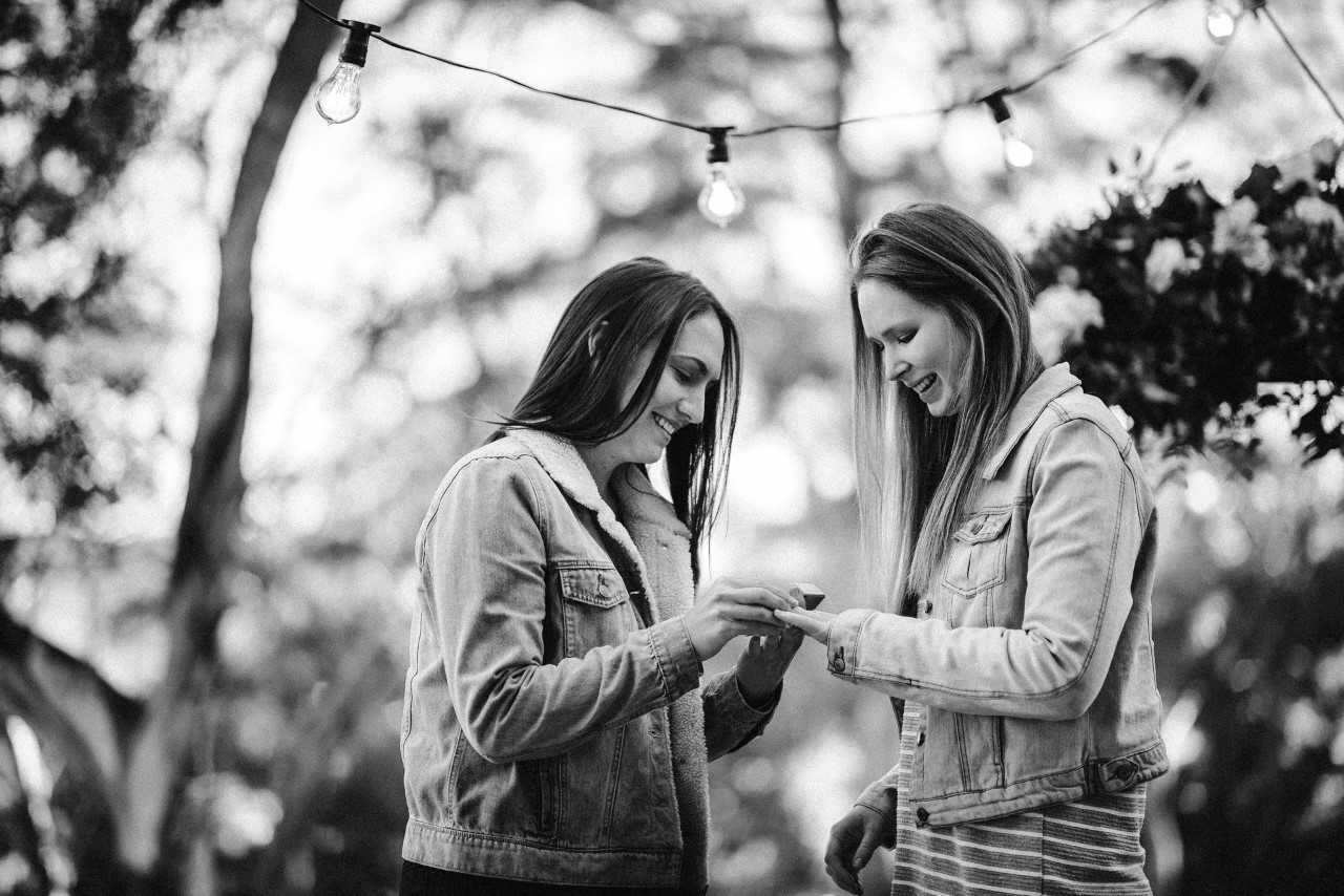 Ellen and Carina got engaged in Tasmania in July this year.