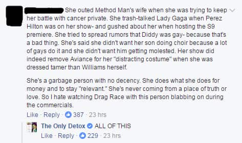 Comment on The Only Detox's Facebook post.