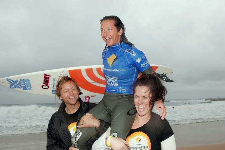 Male athletes can play an important role in supporting female surfers’ struggles for equity.