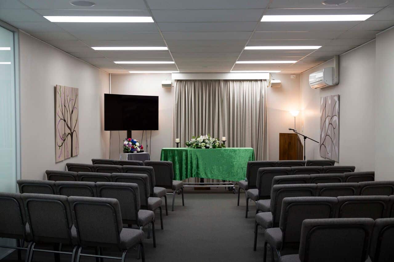 One of BAL’s funeral service rooms.