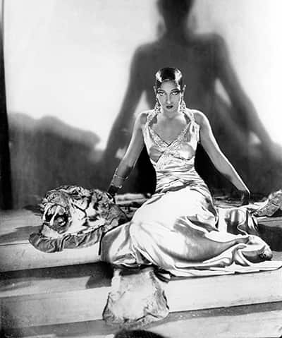 Josephine Baker On A Tiger Skin Around 1925-1932