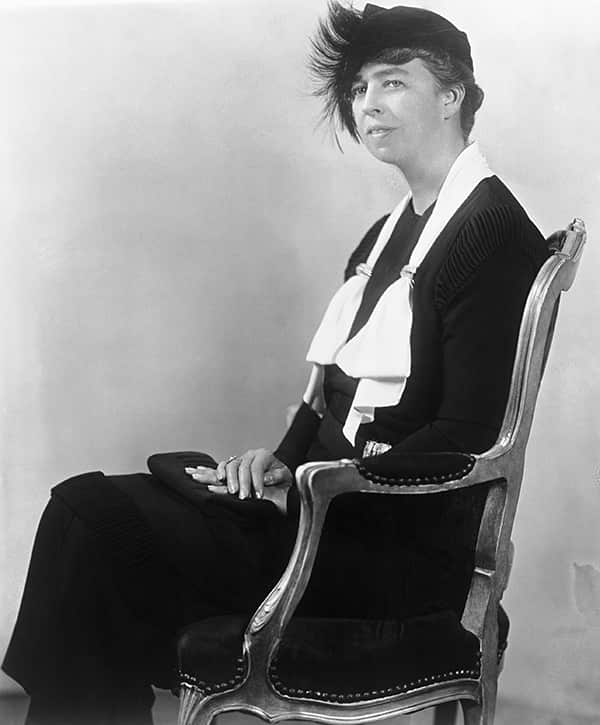 Eleanor Roosevelt Seated in Chair