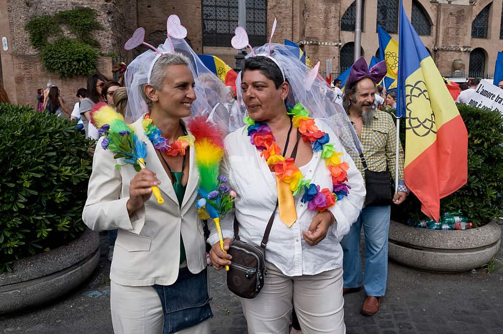 The Gay Pride Parade in Rome