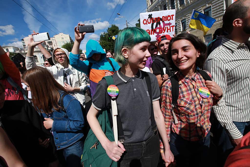 Gay pride parade in Ukraine