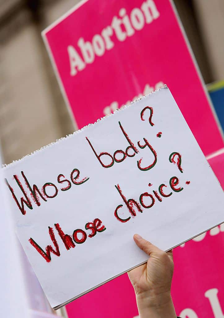 Protest Against Government's Plans To Decriminalise Abortion