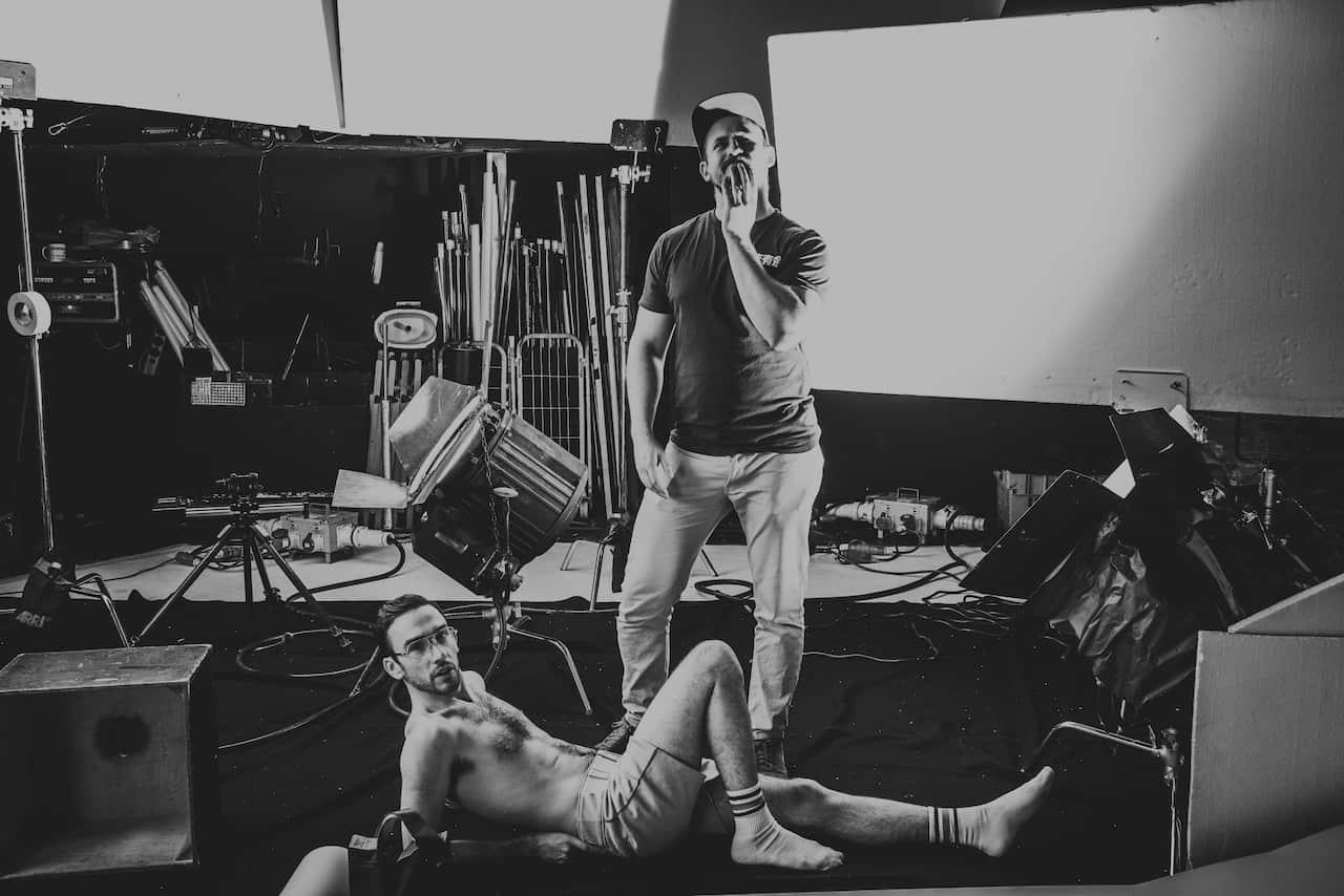 Behind the scenes of 'House of Air', directed by Brian Fairbairn and Karl Eccleston (Chris Parkes / Brendan Maclean)