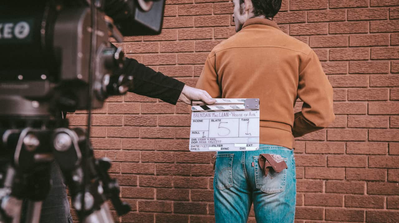 Behind the scenes of 'House of Air', directed by Brian Fairbairn and Karl Eccleston (Chris Parkes / Brendan Maclean)